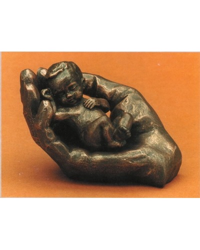 Bel-Art - Sculpture of hand with loose baby - bron