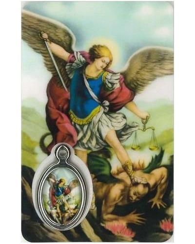 Bel-Art - Card Prayer Archangel Michael 8x6 cm