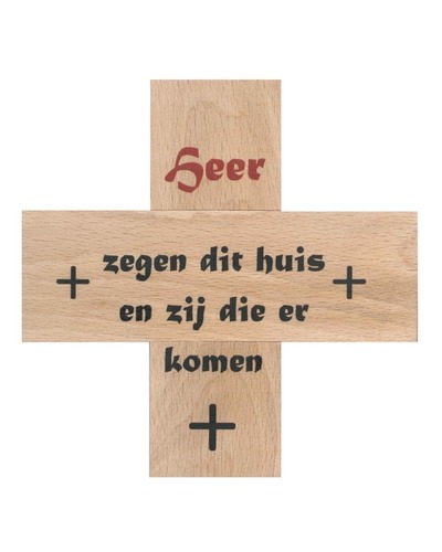 Bel-Art - Kruis huiszegen 12 x 12 cm