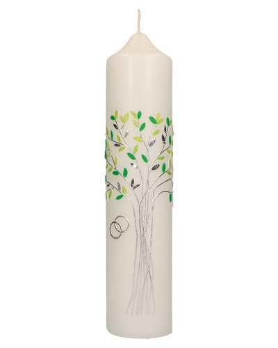 Butzon - 2-52832 Wedding candle tree of life silve