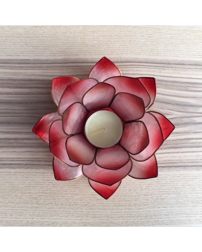 La Com - LN815 Tealight holder red mother of pearl