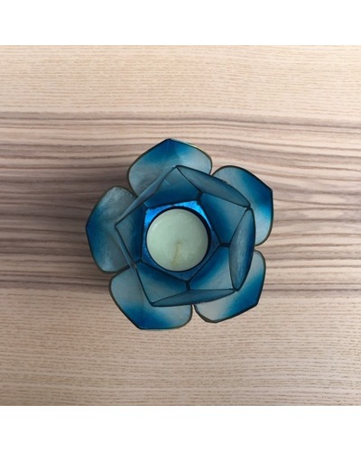 La Com - LN801 Tealight holder blue mother of pear