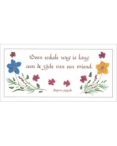 Kaart MDV - PDO-00CNL018 Geen enkele weg is lang