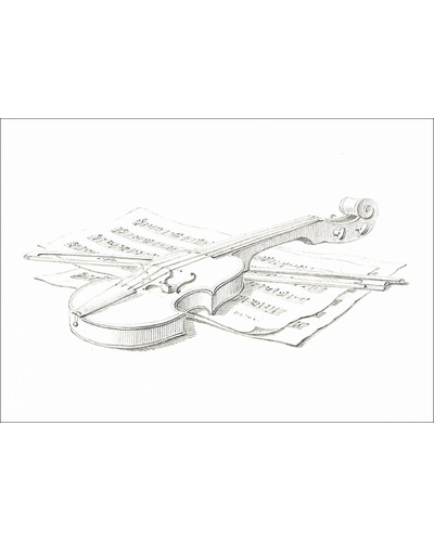Kaart B&B - MC1764 Stilleven van viool