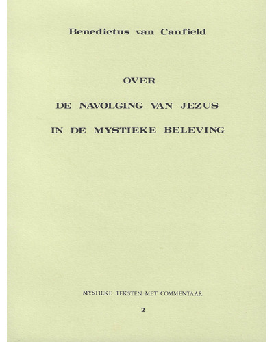 Over de navolging v Jezus id mystieke beleving