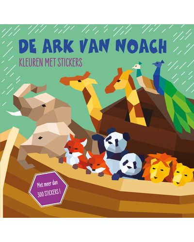 De ark van Noach - kleuren met stickers