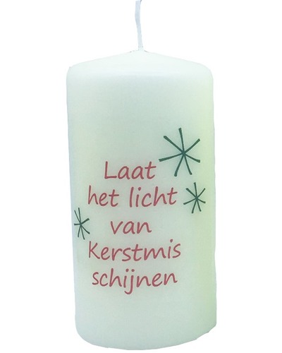 Bel-Art - Kaars Laat het licht v Kerstmis schijnen