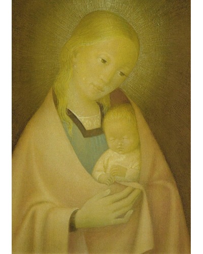 Kaart Bradi Barth - 53D Maria met Kind (in mantel)