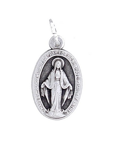 Bel-Art - Miraculous Medal, silver plated 17 mm