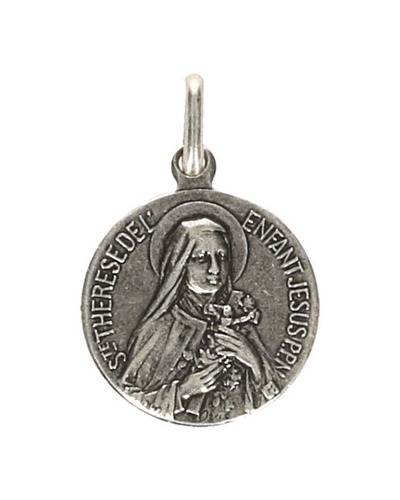 Bel-Art - Medaille Thérèse v Lisieux  metaal 1,5cm