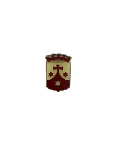 Bel-Art - Pin Karmel rood schild 2,0x1,3 cm