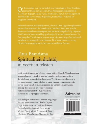 Titus Brandsma Spiritualiteit dichtbij