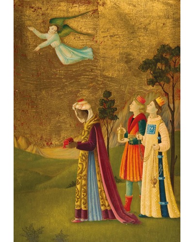 Kaart Bradi Barth - 12D Kerstmis koningen (engel)