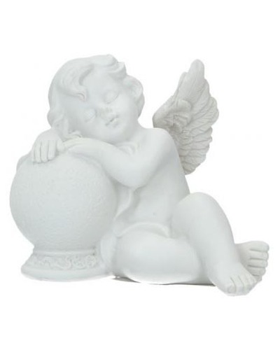 Bel-Art - Beeld engel zittend, bal rechterzijde