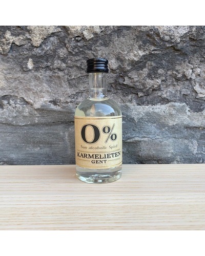 Karmelieten Gin 0% alcohol klein flesje