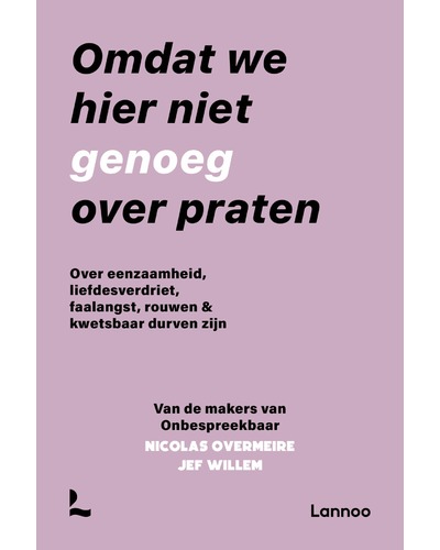 Omdat we hier niet genoeg over praten