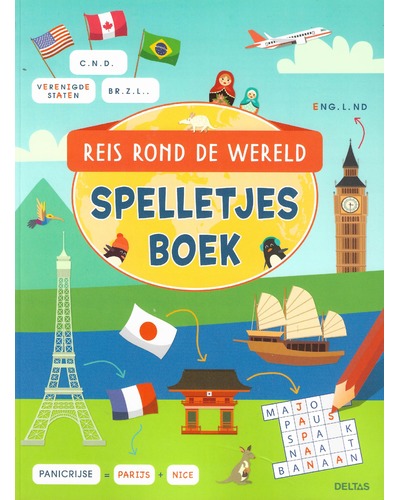 Reis rond de wereld - Spelletjes boek