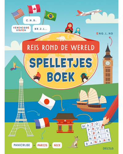 Reis rond de wereld - Spelletjes boek