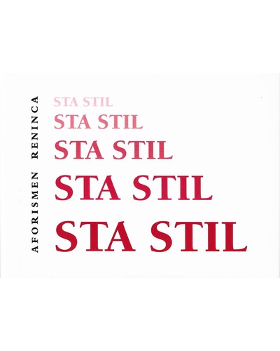 Sta stil - Aforismen Reninca