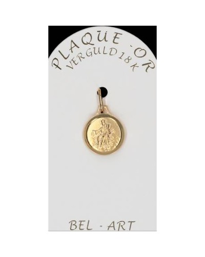 Bel-art - Medaille scapulier verguld 12 mm