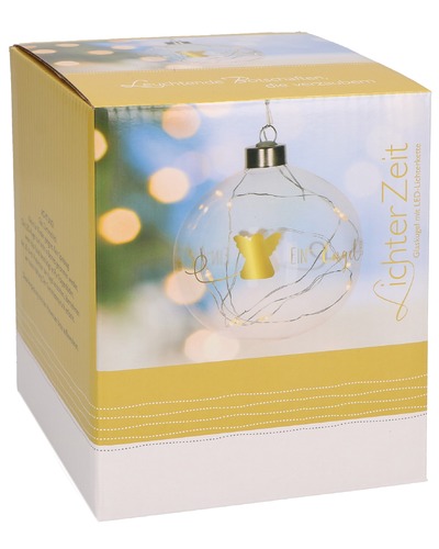 Butzon - 2-630353 Boule en verre avec lumières LED