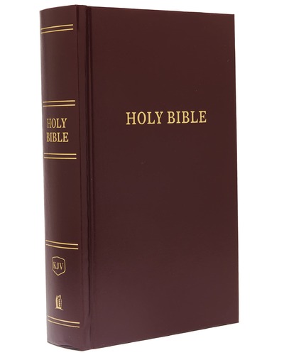 Holy Bible - KJV pew bible hardcover burgundy