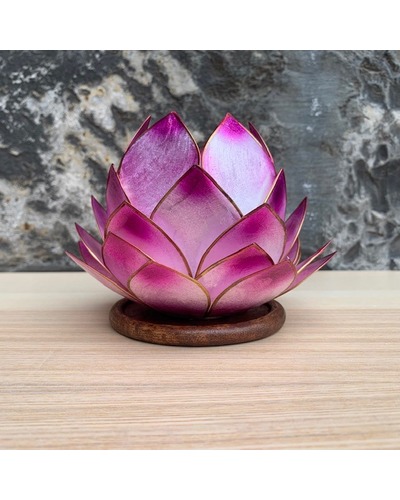 La Com - LN816 Tealight holder purple pearl