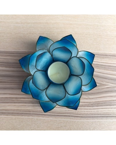 La Com - LN815 Tealight holder blue mother of pear