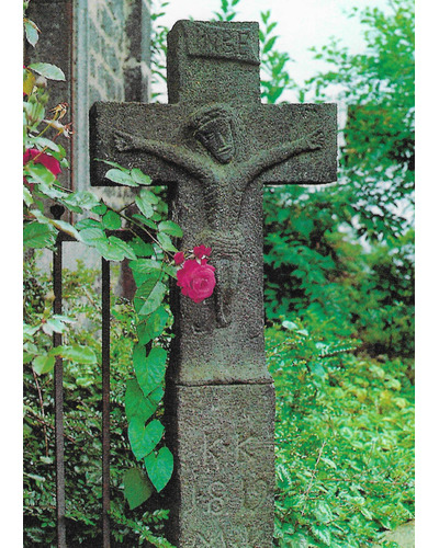 Card MariaLaach - 315126 Funeral card cross with r