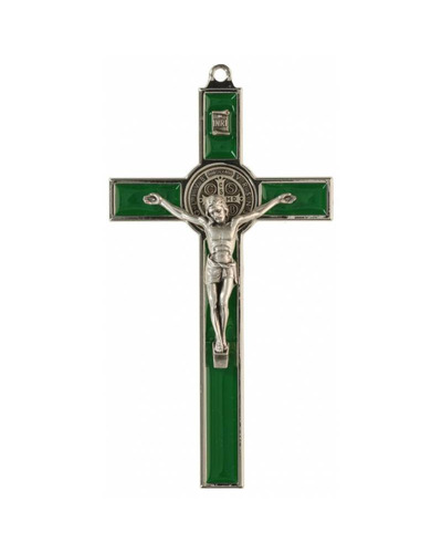 Bel-Art - Holy Benedict Cross 13x7 cm - green