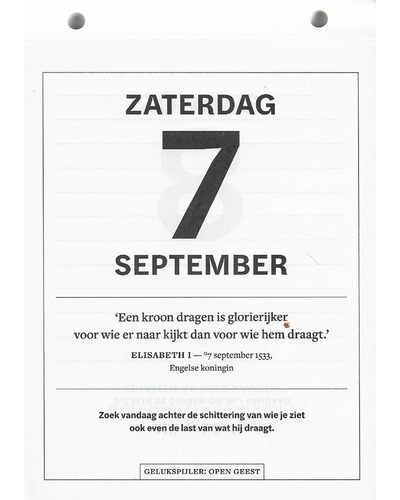 Kalender Een jaar vol geluk 2024