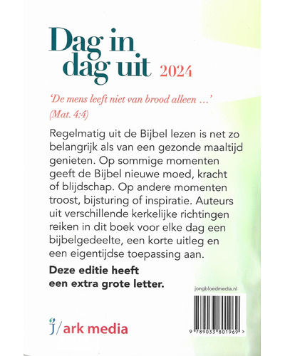 Dag in dag uit 2024 - grote letter
