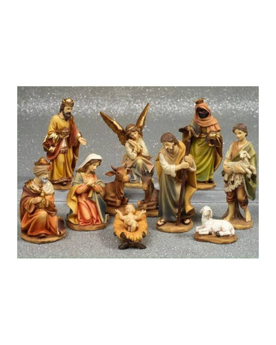 Bel-Art - Nativity scene with light 11 figures 20