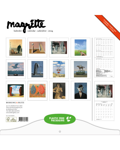 B&B - Maandkalender 2024 Magritte