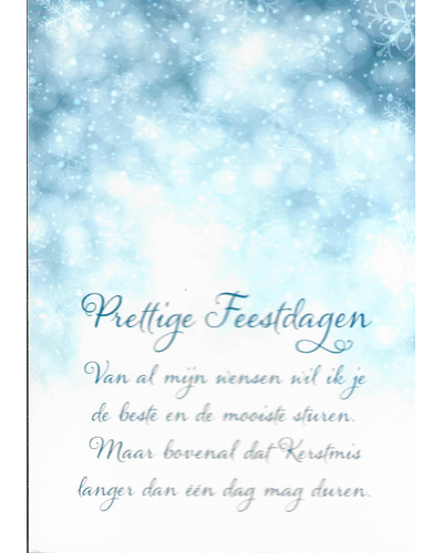 Kaart UM - XN18/19 Prettige feestdagen