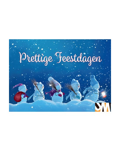 Kaart UM - XN21/34 Prettige feestdagen