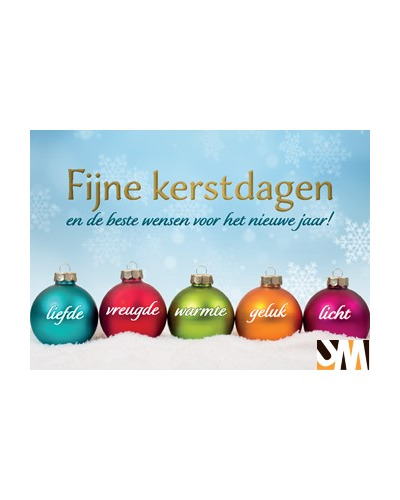 Kaart UM - XN23/230 Fijne kerstdagen