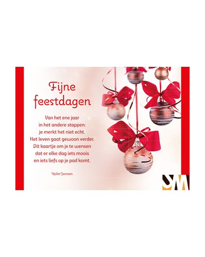 Kaart UM - XN23/210 Fijne feestdagen