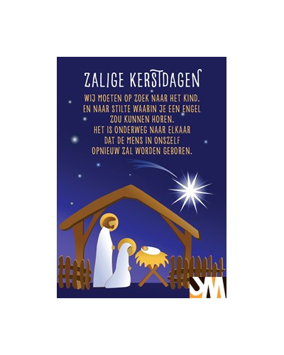 Kaart UM - XN19/12 Zalige kerstdagen