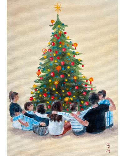 Kaart FinkVerlag - FD1550 Samen onder de Kerstboom