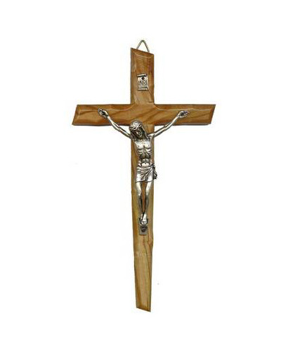 Bel-Art - Croix en bois d'olivier avec corpus 17 c