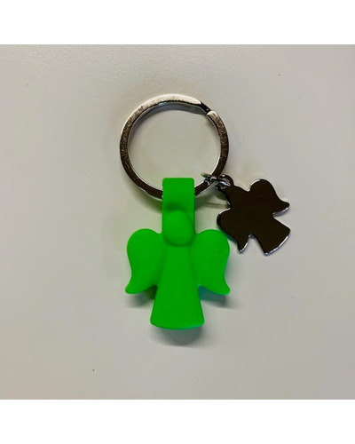 Bel-Art - Keychain angel rubber green