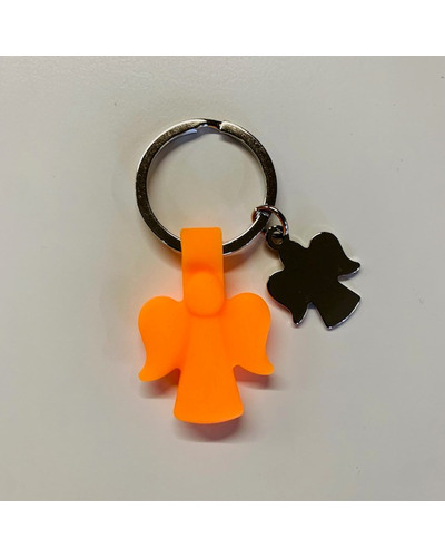 Bel-Art - Sleutelhanger Engel rubber oranje