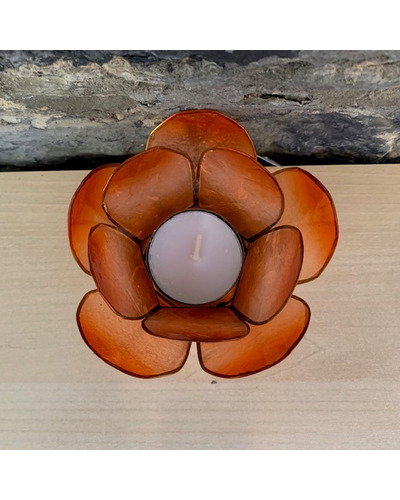 La Com - LN1 Tealight mother of pearl orange