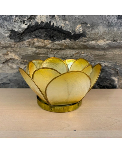 La Com - LN1 Tealight mother of pearl yellow