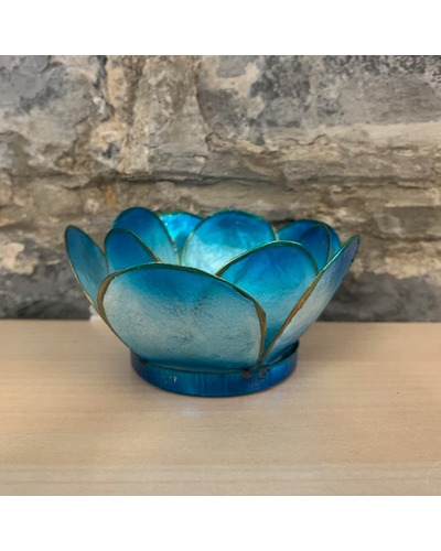 La Com - LN1 Tealight mother of pearl blue