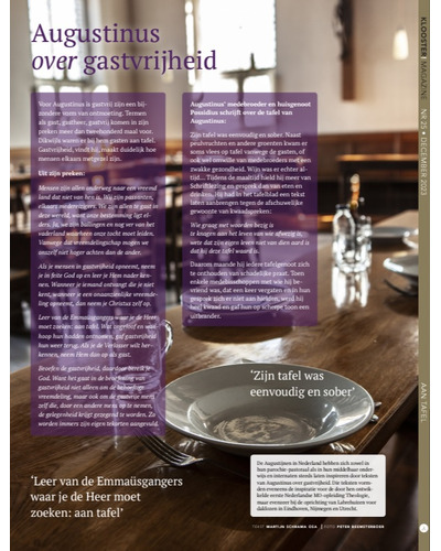 Klooster! Aan tafel (nr25)