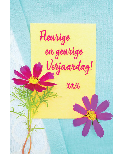 Kaart UM - DYW24/004 Fleurige verjaardag