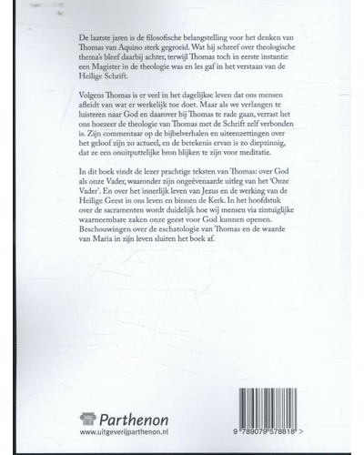 Thomas van Aquino, over hoofdthema's