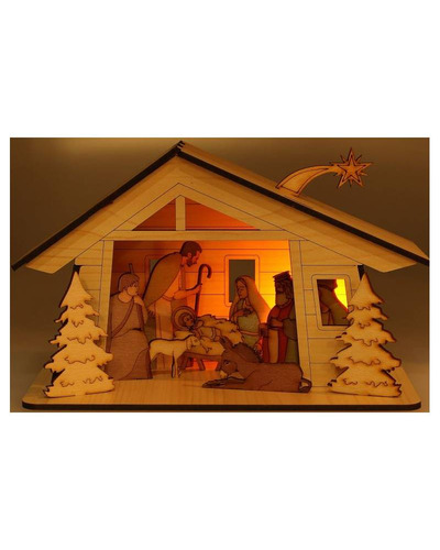 Bel-Art - Kerststal met verlichting